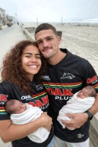 THIS IS GOOD NEWS: Panthers Star Nathan Cleary and Mary Fowler Welcome Twins, Honour NRL Legend With Special Names…see more