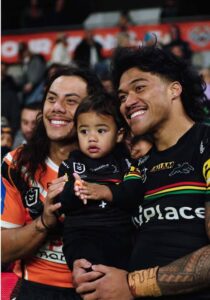 BROTHERHOOD BROKEN? 🚨  He trusted his boy… until he found out the woman in his arms once belonged to his mate. Now fans are STUNNED as Jarome Luai is seen with Moses Leota’s family — and whispers about the child’s identity have everyone asking: was this love… or the ultimate betrayal? 😳