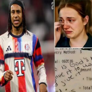 Jessica, a 19-year-old waitress, had no idea she was serving Bayern Munich player Michael Olise at a small restaurant near campus. With his kind, humble, and compassionate personality, the rising football star made an offer that could completely change her life. After just one meal, that sincere gesture turned Jessica’s world upside down, opening doors to opportunities she had never even dared to dream of. FULL STORY: