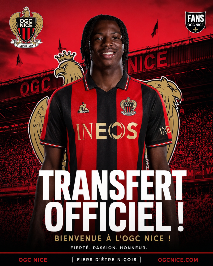 UN NOU CHAPITRE COMMENCE À L’OGC NICE : La dernière recrue a officiellement rejoint les Aiglons, suscitant l’enthousiasme des supporters qui voient en cette arrivée un potentiel élément clé dans la quête de succès du club. …voir plus ⤵️