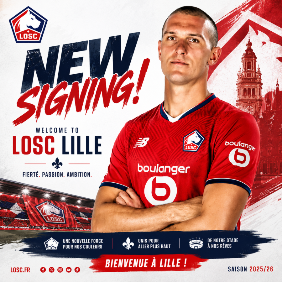 Le LOSC Lille frappe un grand coup sur le marché des transferts en recrutant un joueur expérimenté pour renforcer son effectif avant la nouvelle saison, confirmant une fois de plus ses grandes ambitions… voir plus 👇