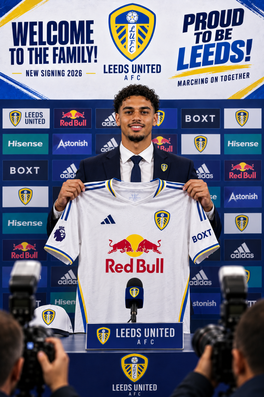 Leeds United AFC unveil marquee 2026 signing in dramatic Elland Road presentation, igniting fan excitement, reinforcing Premier League ambitions, and signaling a bold new era with strategic recruitment, renewed identity, and a determined push toward domestic success and European qualification dreams…see more ⤵️