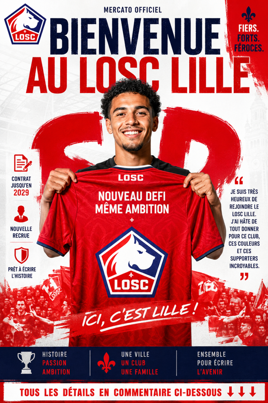 BREAKING : Le LOSC Lille renforce son effectif avec une recrue impressionnante alors que le club poursuit son ambitieux mercato estival, le nouveau venu adresse un premier message inspirant aux supporters avant une saison pleine de promesses… Voir plus ⤵️